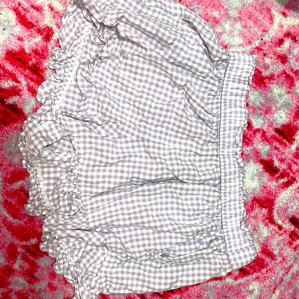 Hollister Purple Gingham Shorts